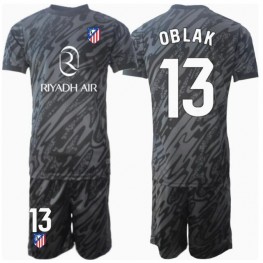 Atletico Madrid Jan Oblak #13 Keeper Thuis tenue Kids 2024-25 Korte Mouw (+ Korte broeken)
